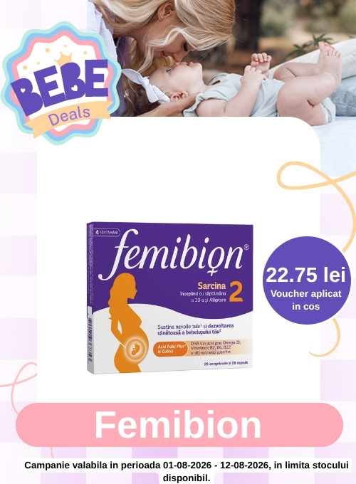 Bebe Deals cu 22.75 lei Voucher aplicat in cos la Femibion