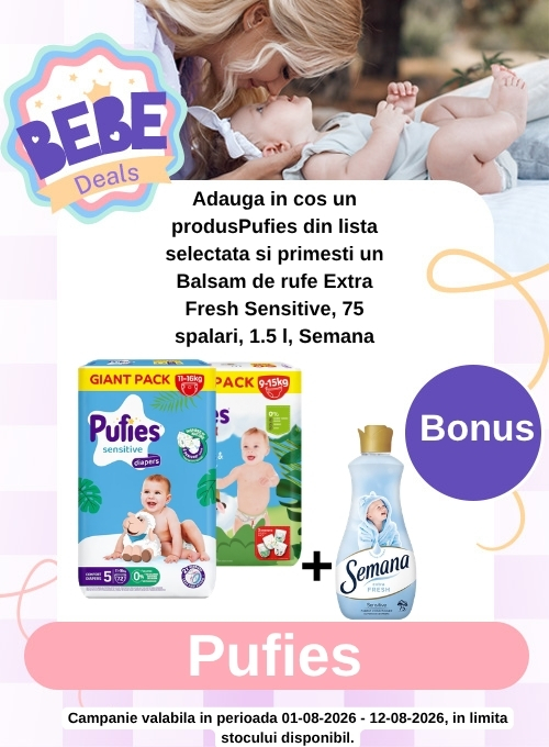 Bebe Deals cu produs bonus la Pufies