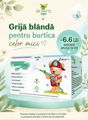 Promotie cu 6.6 lei voucher aplicat in cos la Dr Phyto Gastrodep Junior