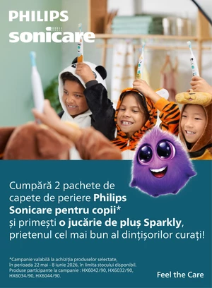 Promotie cu produs promotional Philips Sonicare