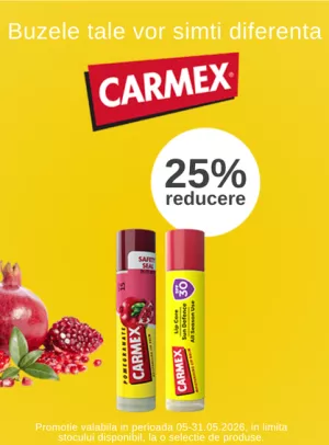 Promotie cu reducere de 25% la Carmex
