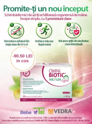 Promotie cu voucher aplicat in cos 90.50 lei la Institut Allergosan - Omnibiotic Hetox Light