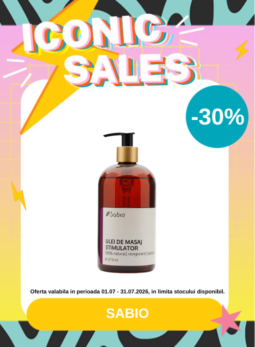 Iconic Sales cu reducere 30% la Sabio