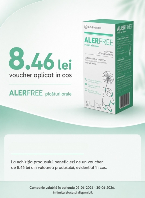 Promoti cu 8.46 lei voucher aplicat in cos la Alerfree