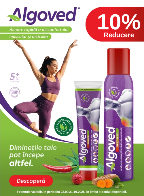 Promotie cu 10% Voucher aplicat in cos la Algoved