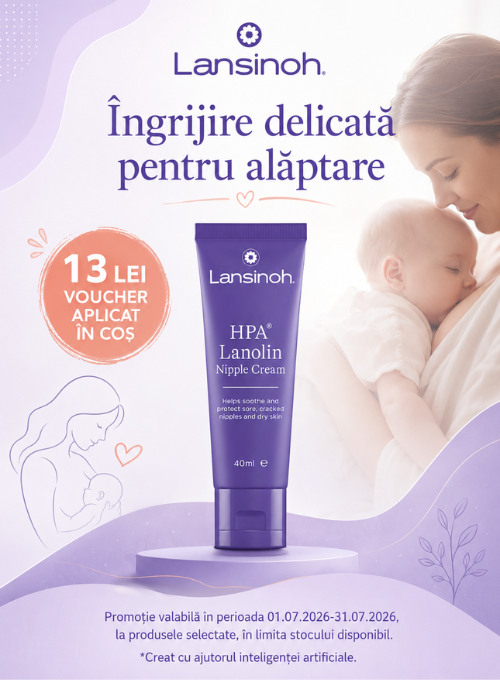 Promotie cu 13 lei voucher aplicat in cos la Lansinoh Lanolin