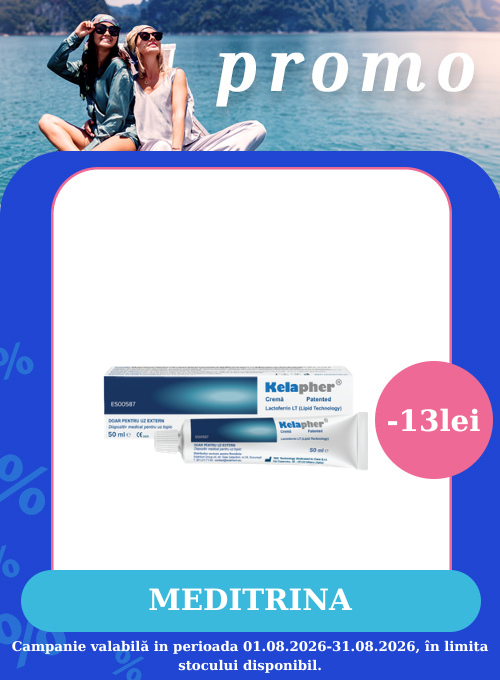 Promotie cu 13 lei voucher aplicat in cos la Meditrina
