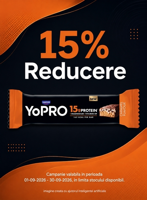 Promotie cu 15% reducere la Yopro