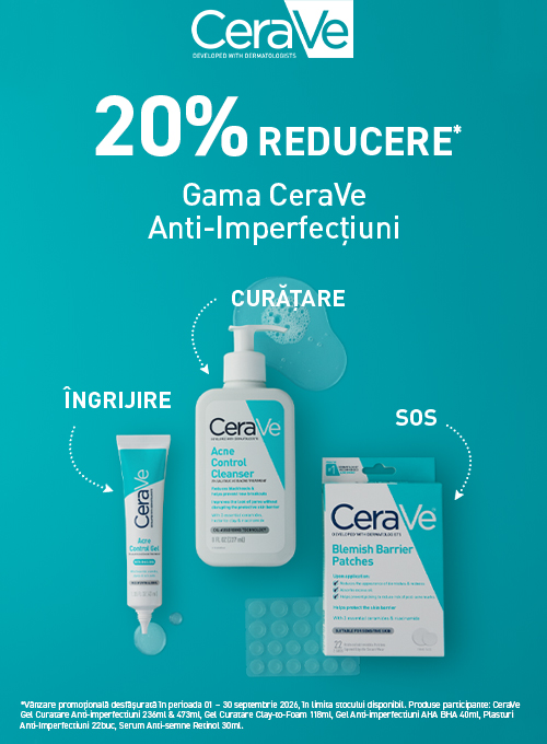 Promotie cu 20% reducere la Cerave