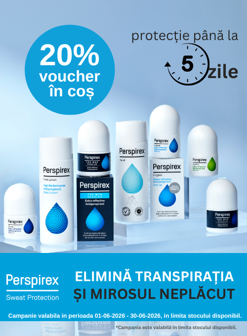 Promotie cu 20% voucher aplicat in cos la Perspirex