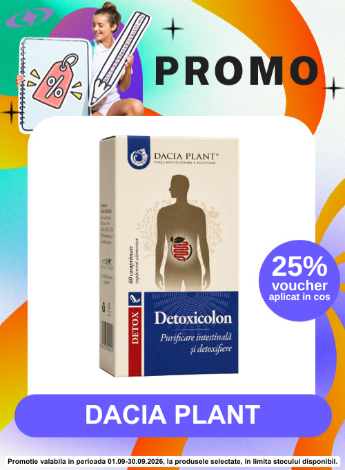 Promotie cu 25% voucher aplicat in cos la Detoxicolon