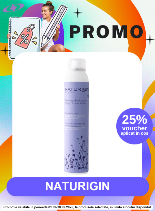Promotie cu 25% voucher aplicat in cos la Naturigin