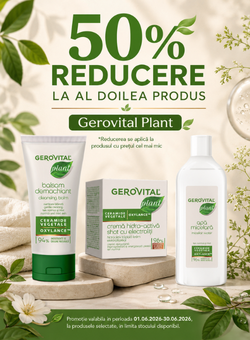 Promotie cu 50% reducere la Gerovital Plant