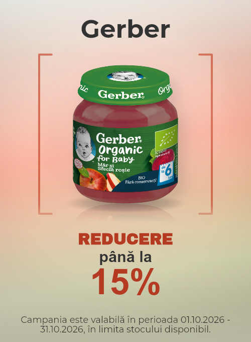 Promotie cu pana la 15% reducere la Gerber