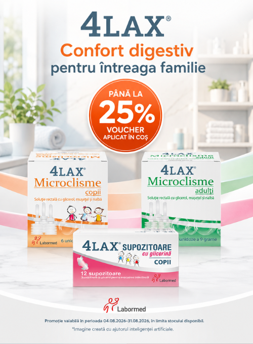 Promotie cu pana la 25% voucher aplicat in cos la 4Lax Labormed