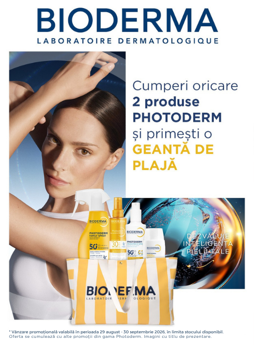 Promotie cu produs bonus la Bioderma