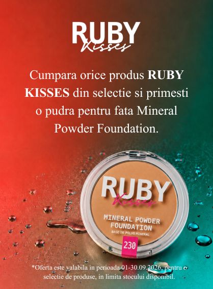 Promotie cu produs bonus la Ruby Kisses