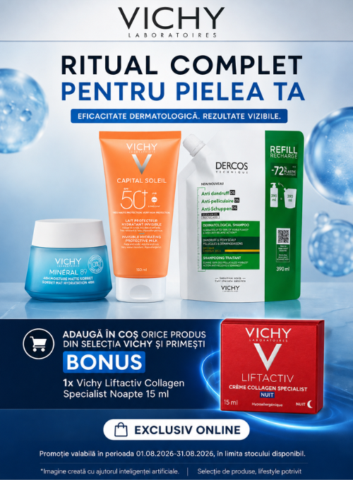 Promotie cu produs bonus Vichy Liftactiv Collagen Specialist Noapte 15 ml