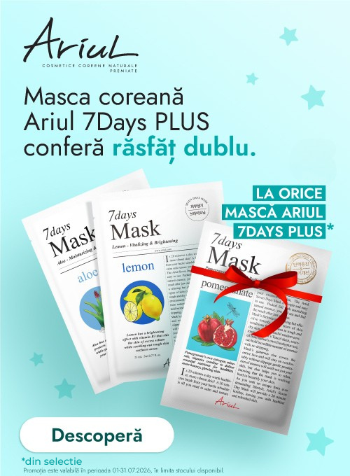 Promotie cu produs promotional Ariul masca