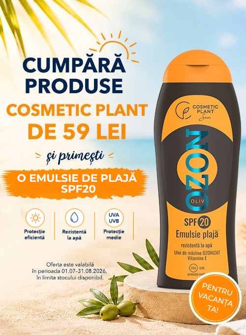 Promotie cu produs promotional Cosmetic Plant