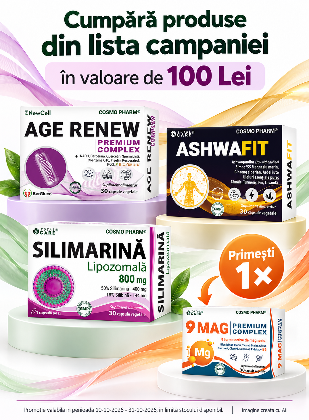 Promotie cu produs promotional Cosmopharm