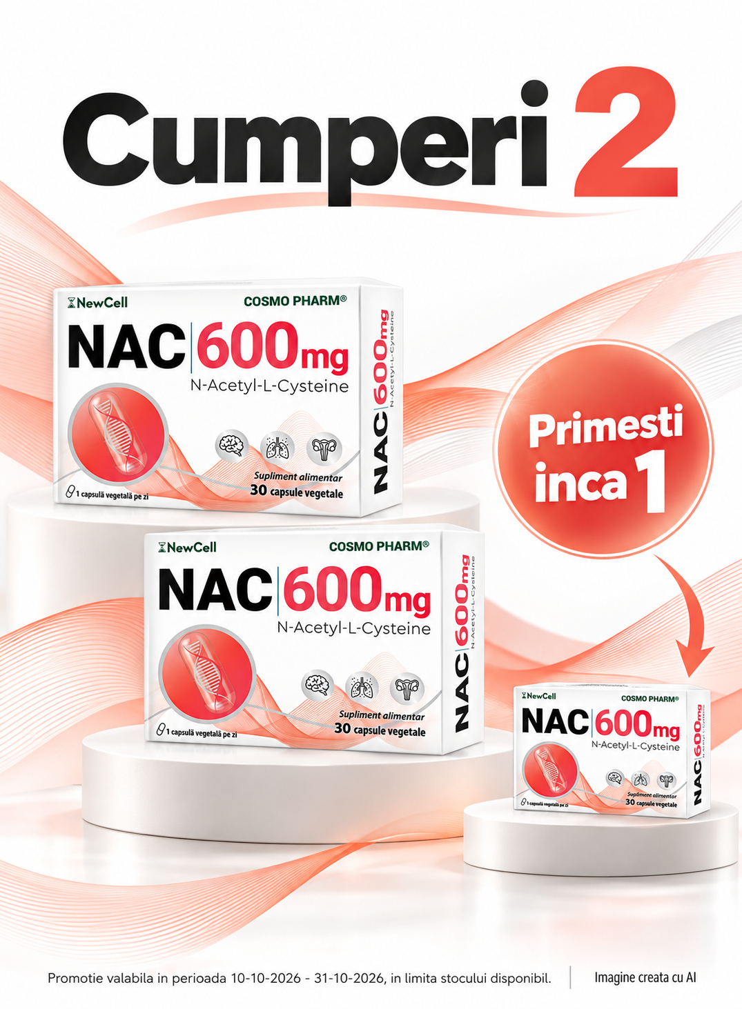 Promotie cu produs promotional Cosmopharm Nac