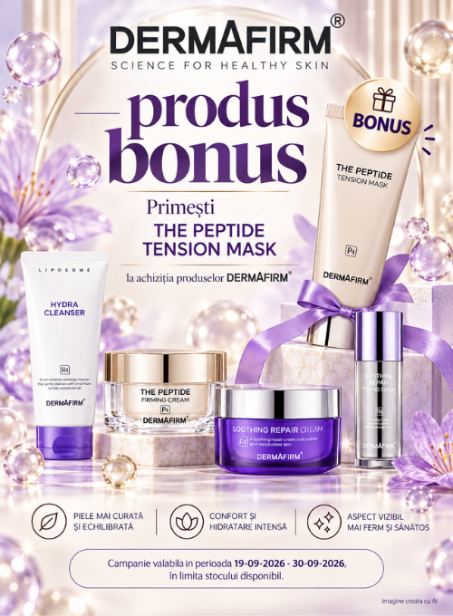 Promotie cu produs promotional Dermafirm Masca de fata cu peptide pentru fermitate 60 g