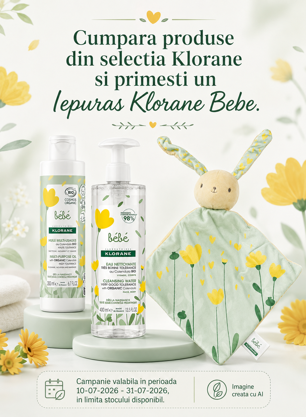 Promotie cu produs promotional Klorane