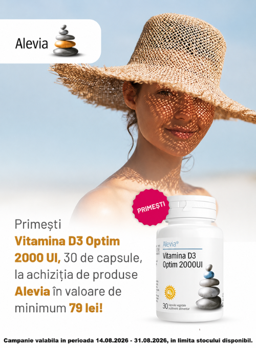 Promotie cu produs promotional la Alevia