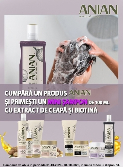 Promotie cu produs promotional la Anian