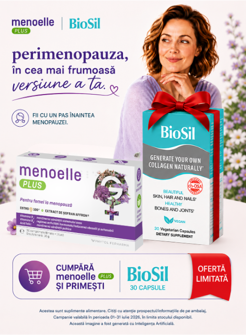 Promotie cu produs promotional la Menoelle Plus