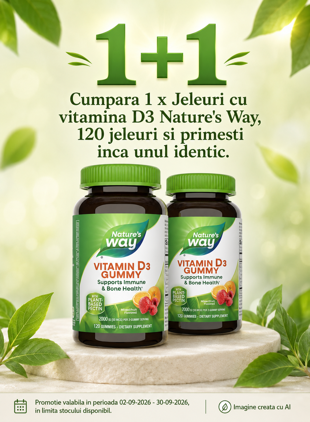 Promotie cu produs promotional la Nature's Way