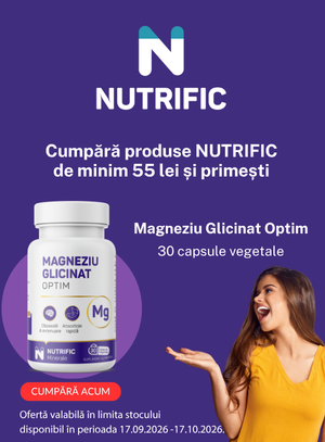 Promotie cu produs promotional la Nutrific