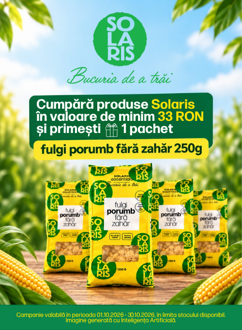 Promotie cu produs promotional la Solaris