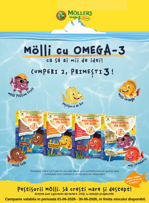 Promotie cu produs promotional Moller's Pestisori