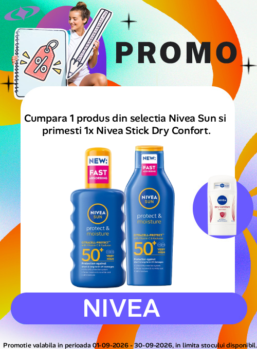 Promotie cu produs promotional Nivea