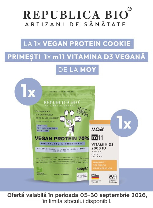 Promotie cu produs promotional Republica Bio