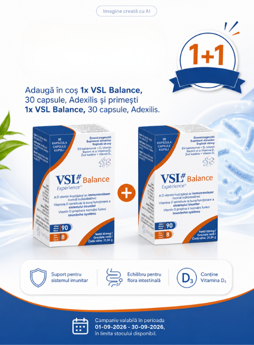 Promotie cu produs promotional VSL Balance - 30 capsule