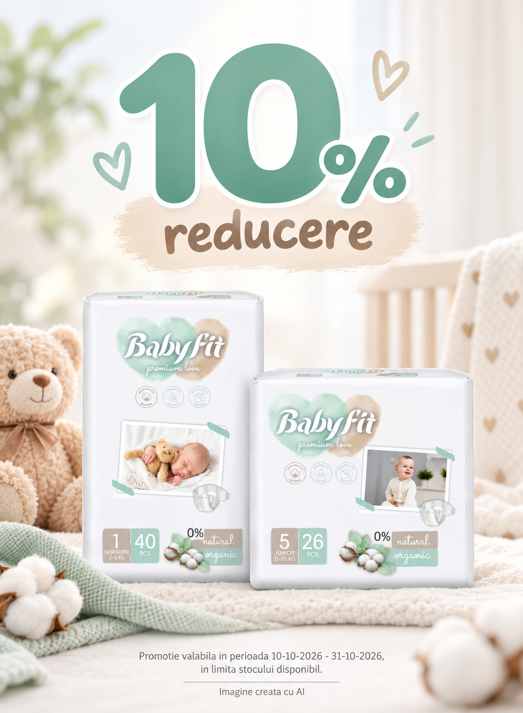 Promotie cu reducere 10% la Babyfit