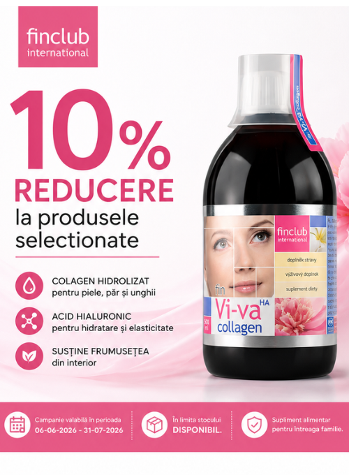 Promotie cu reducere 10% la Finclub - Vi-Va HA Collagen