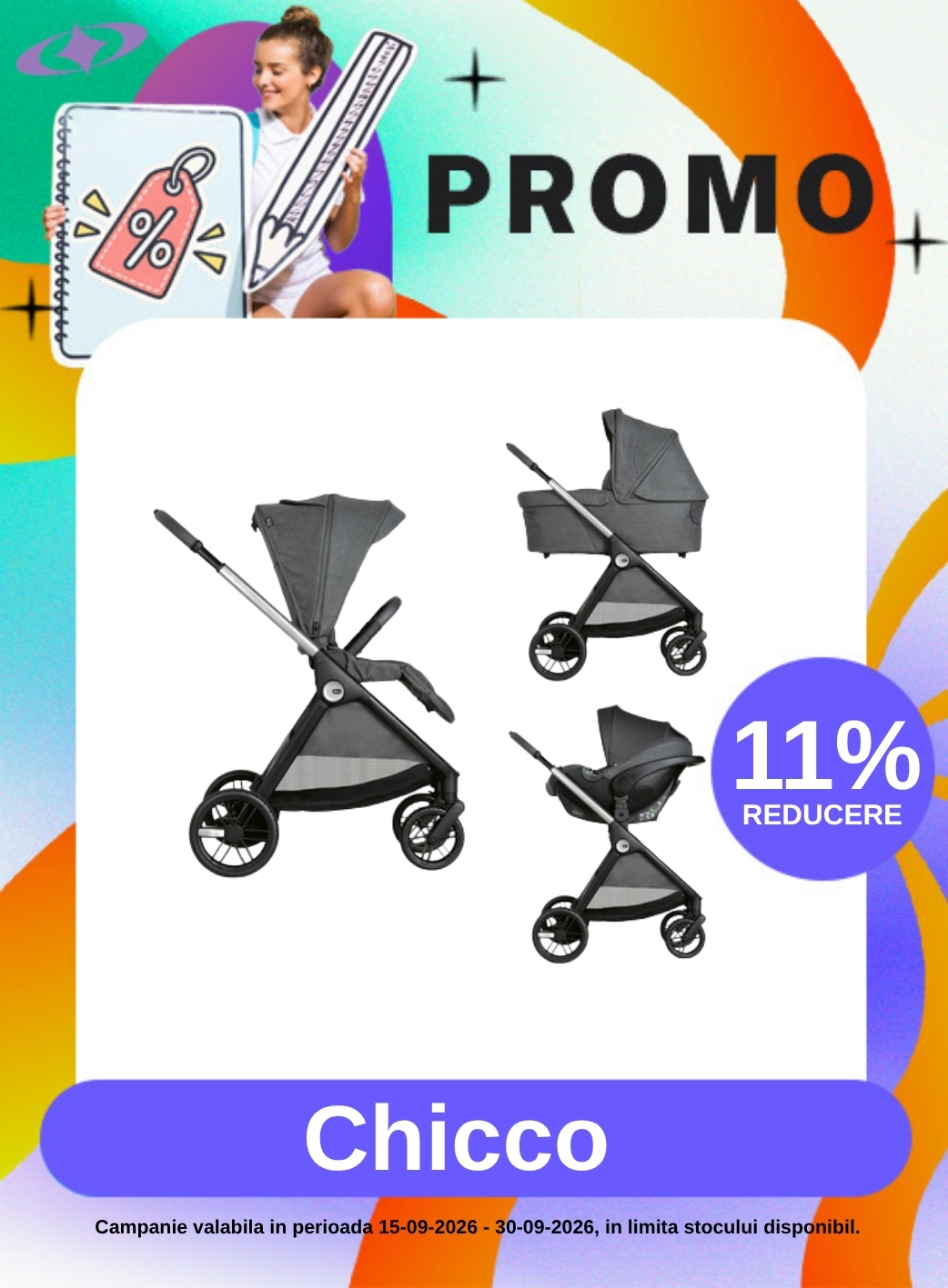 Promotie cu reducere 11% la Chicco