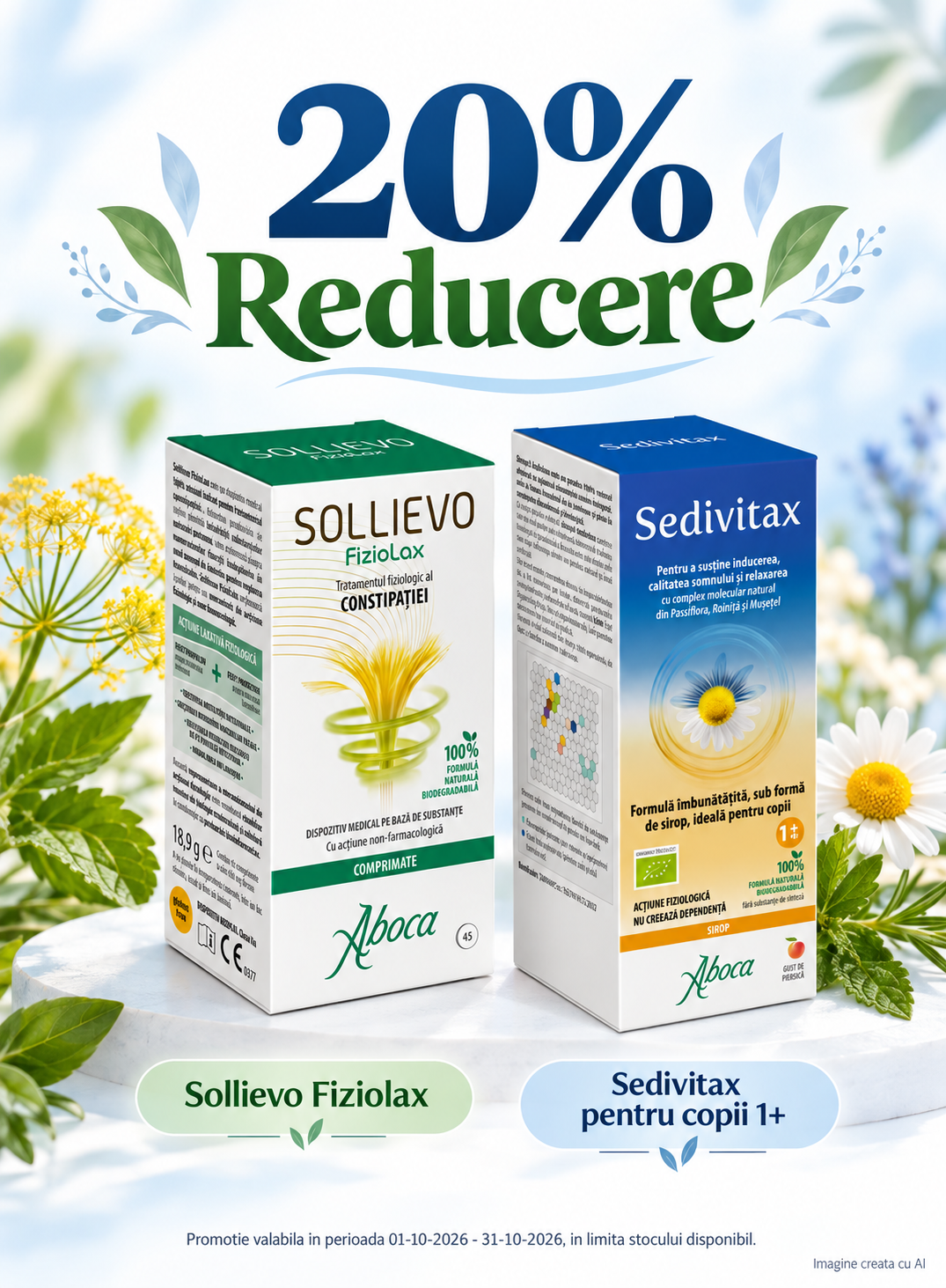 Promotie cu reducere 20% la ABOCA