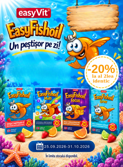 Promotie cu reducere 20% la al 2lea identic EasyVit