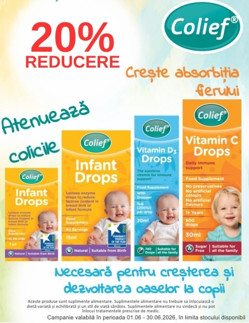 Promotie cu reducere 20% la Colief