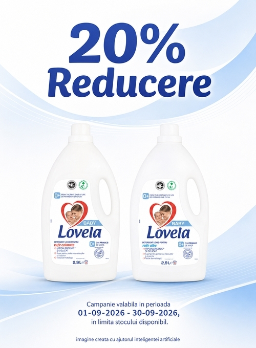Promotie cu reducere 20% la Lovela