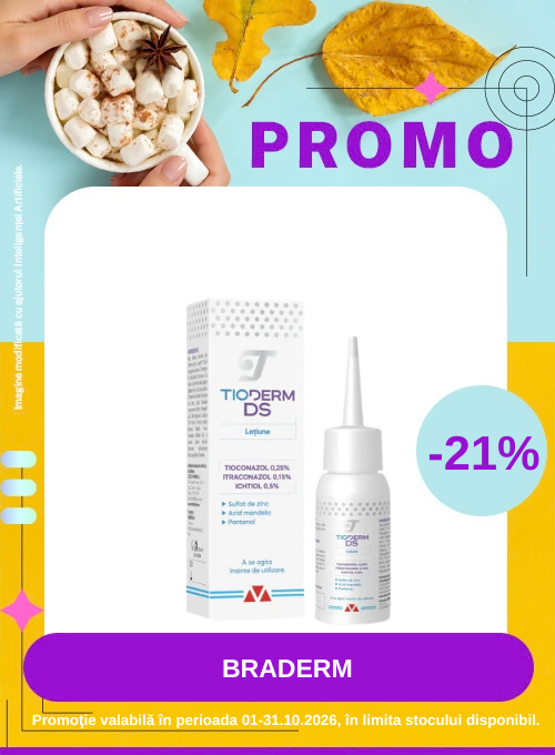 Promotie cu reducere 21% la Braderm