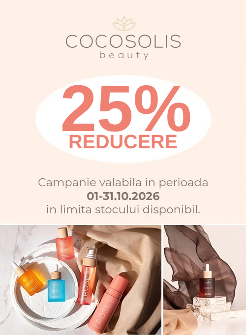 Promotie cu reducere 25% la Cocosolis