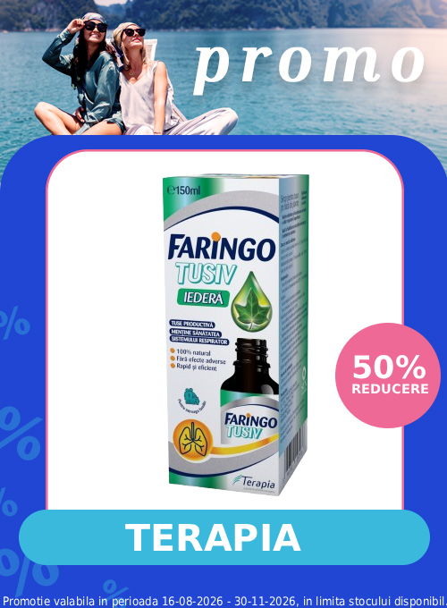Promotie cu reducere 50% la Faringo Terapia