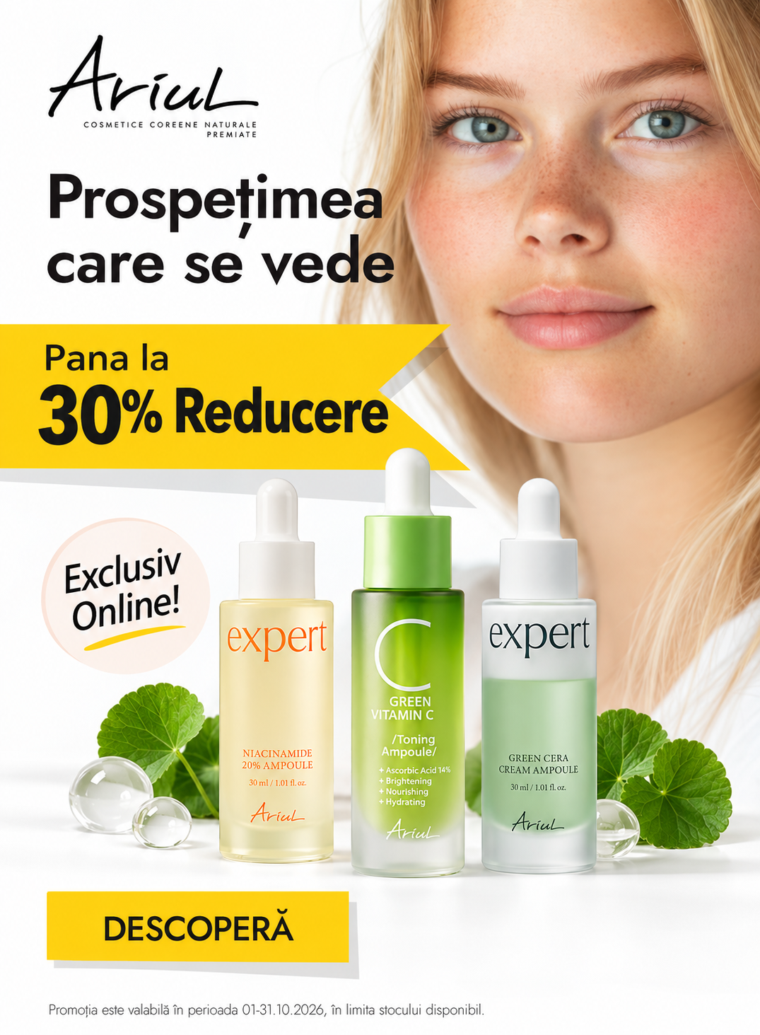 Promotie cu reducere de pana la 30% la Ariul
