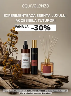 Promotie cu reducere de pana la 30% la Equivalenza